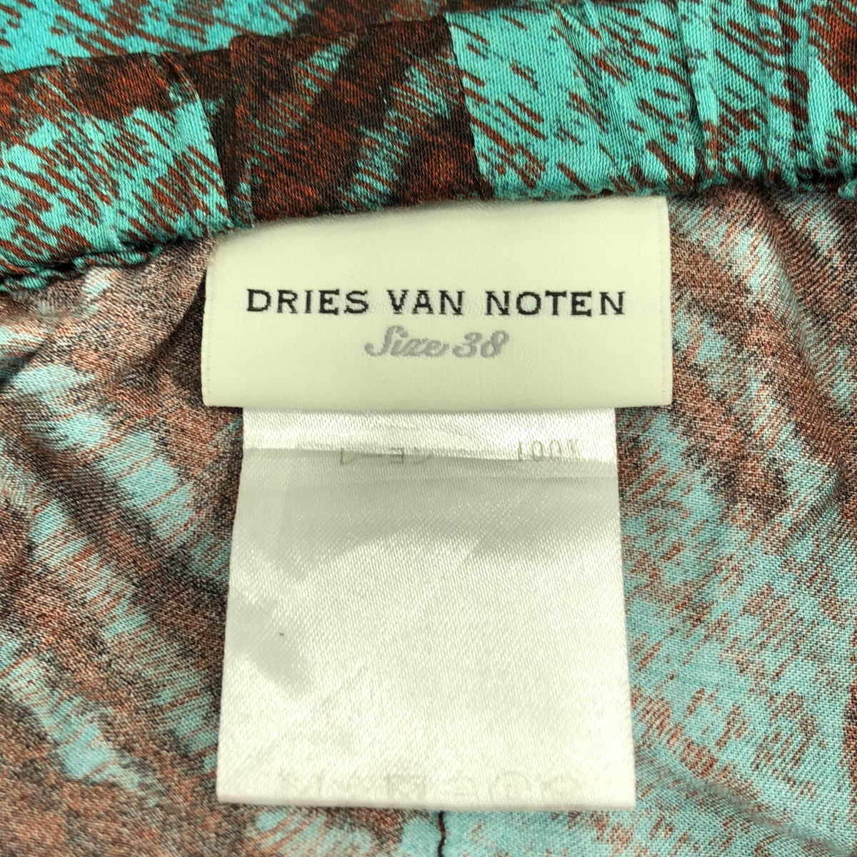 DRIES VAN NOTEN / ドリスヴァンノッテン レーヨン プリント チェック イージー パンツ
