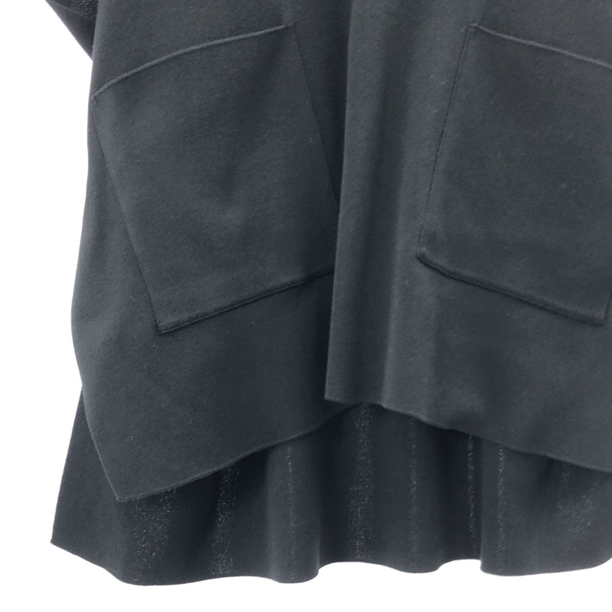 その他 コットン  スリット ロング Vネックニットベスト