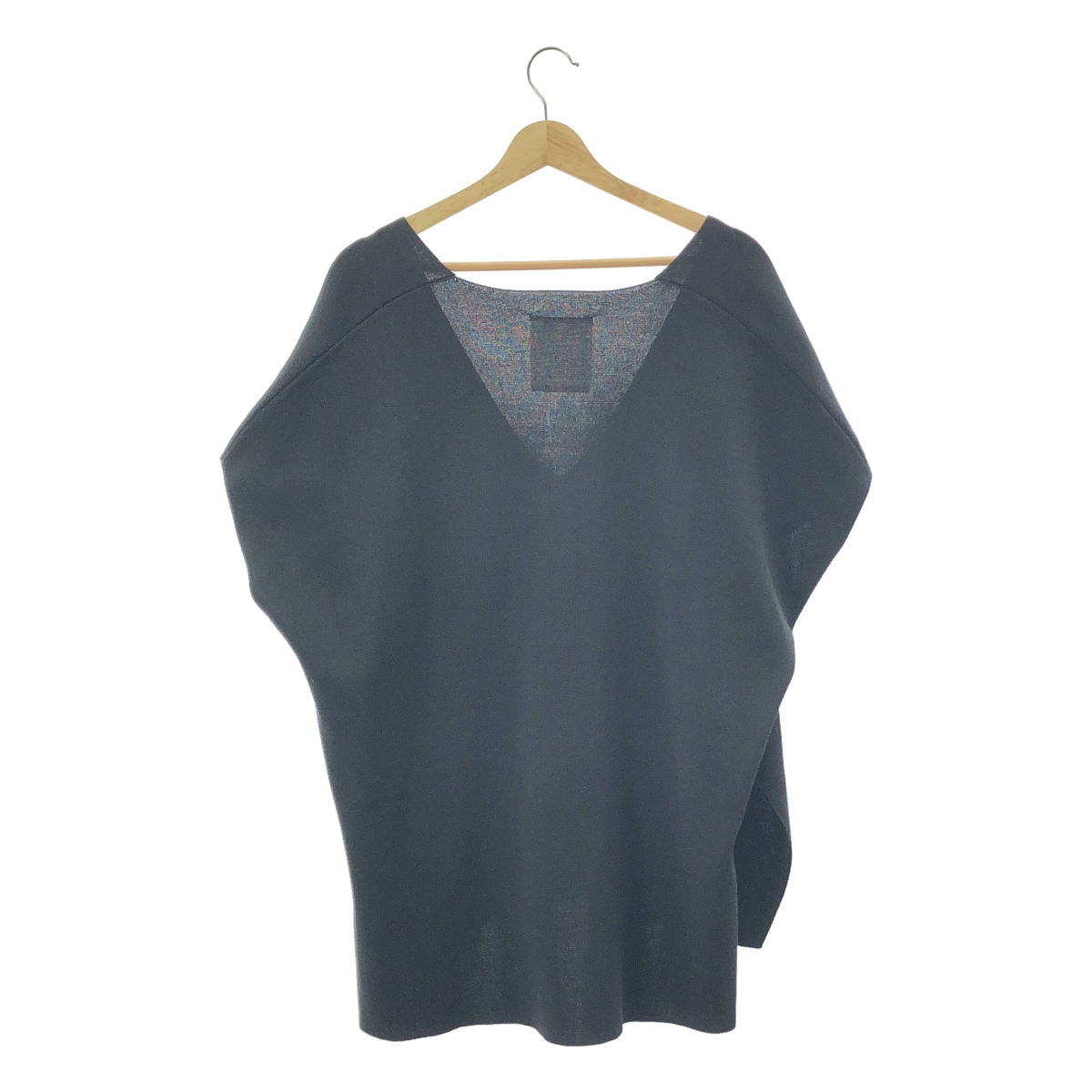 その他 コットン  スリット ロング Vネックニットベスト