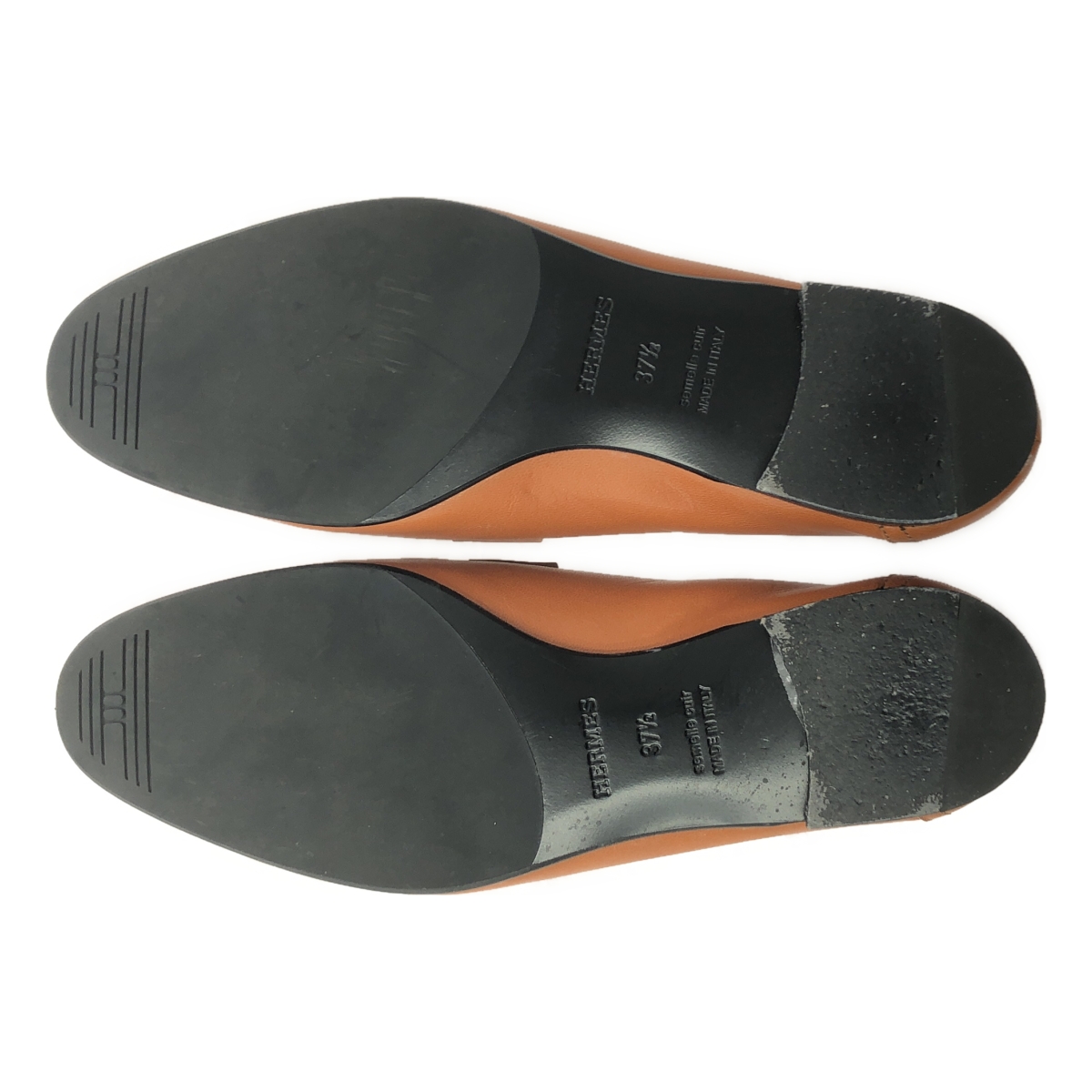 HERMES / エルメス Hロゴ金具 ローファー レザーシューズ 革靴