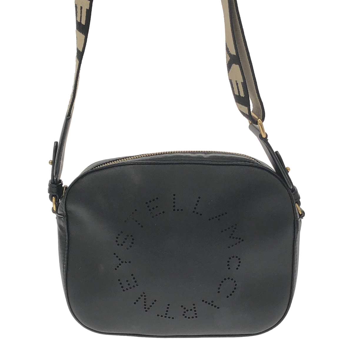 STELLA McCARTNEY / ステラマッカートニー SMALL CAMERA BAG カメラ パンチングレザー ロゴ ショルダー バッグ