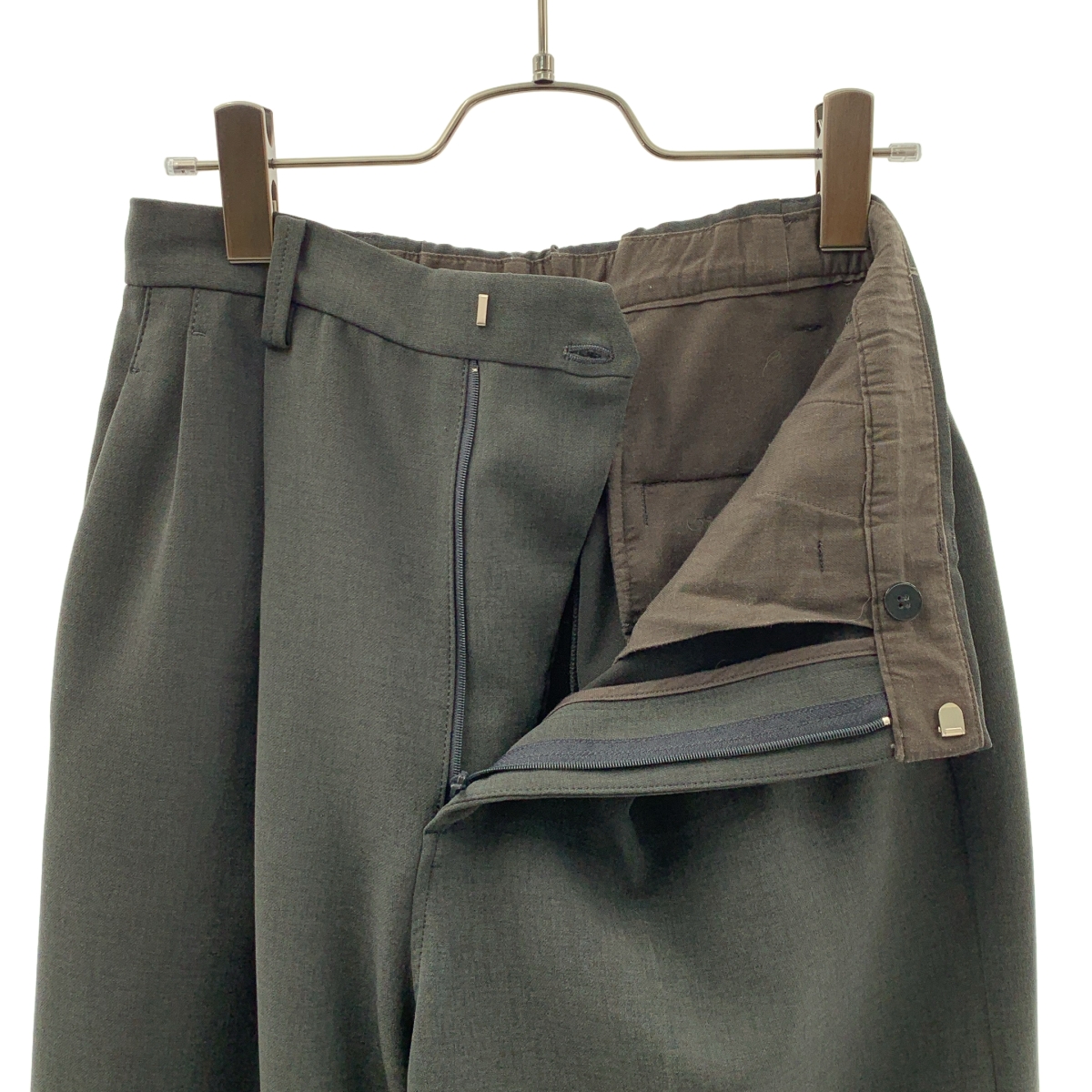 Spick and Span / スピックアンドスパン ダブルクロスツータックパンツ