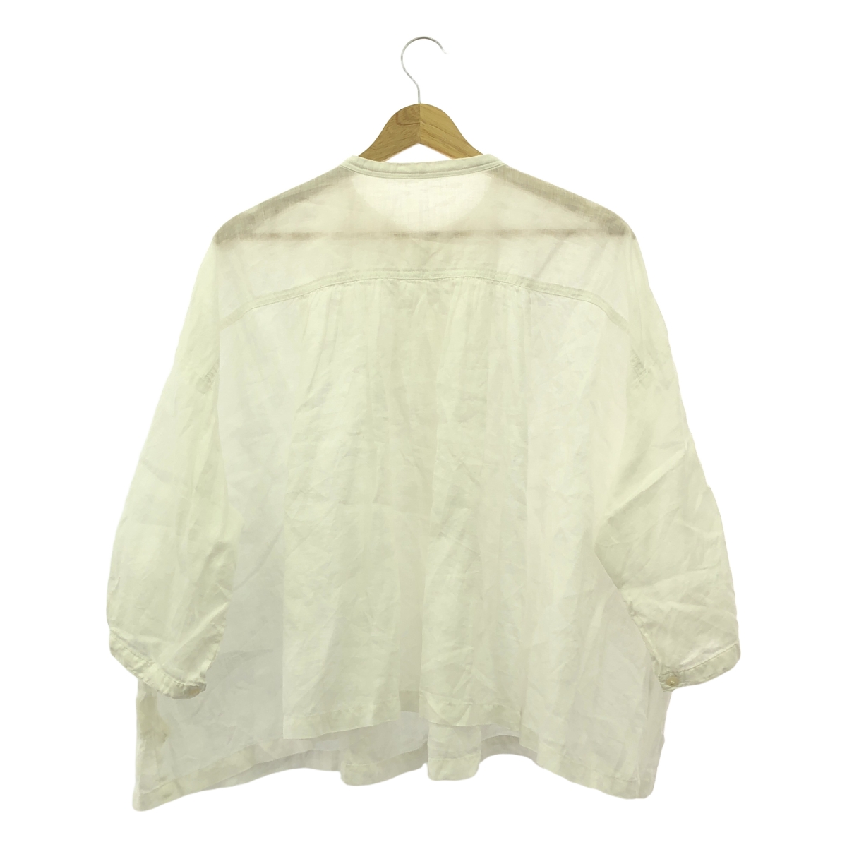 nest robe / ネストローブ 2way リネン ウェーブタック シャツ ブラウス