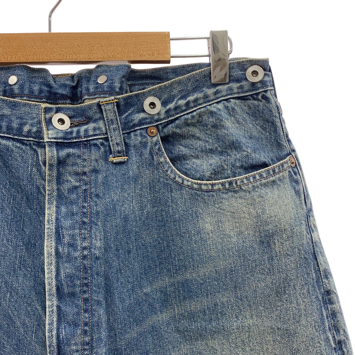 A.PRESSE / アプレッセ No.22 Washed Wide Denim Pants ウォッシュド ワイド デニムパンツ