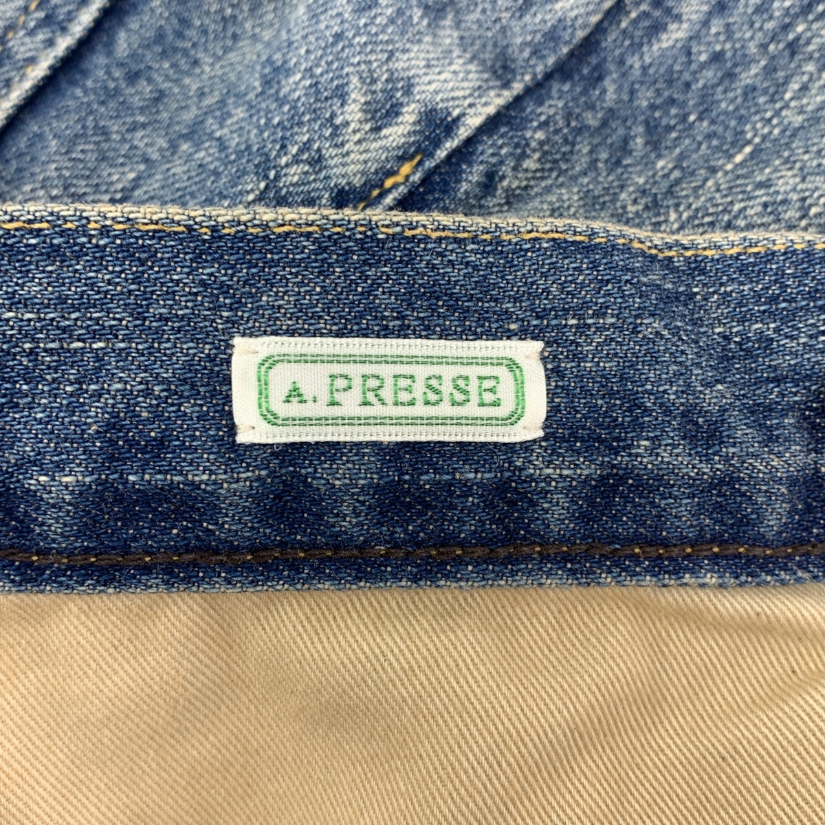 A.PRESSE / アプレッセ No.22 Washed Wide Denim Pants ウォッシュド ワイド デニムパンツ