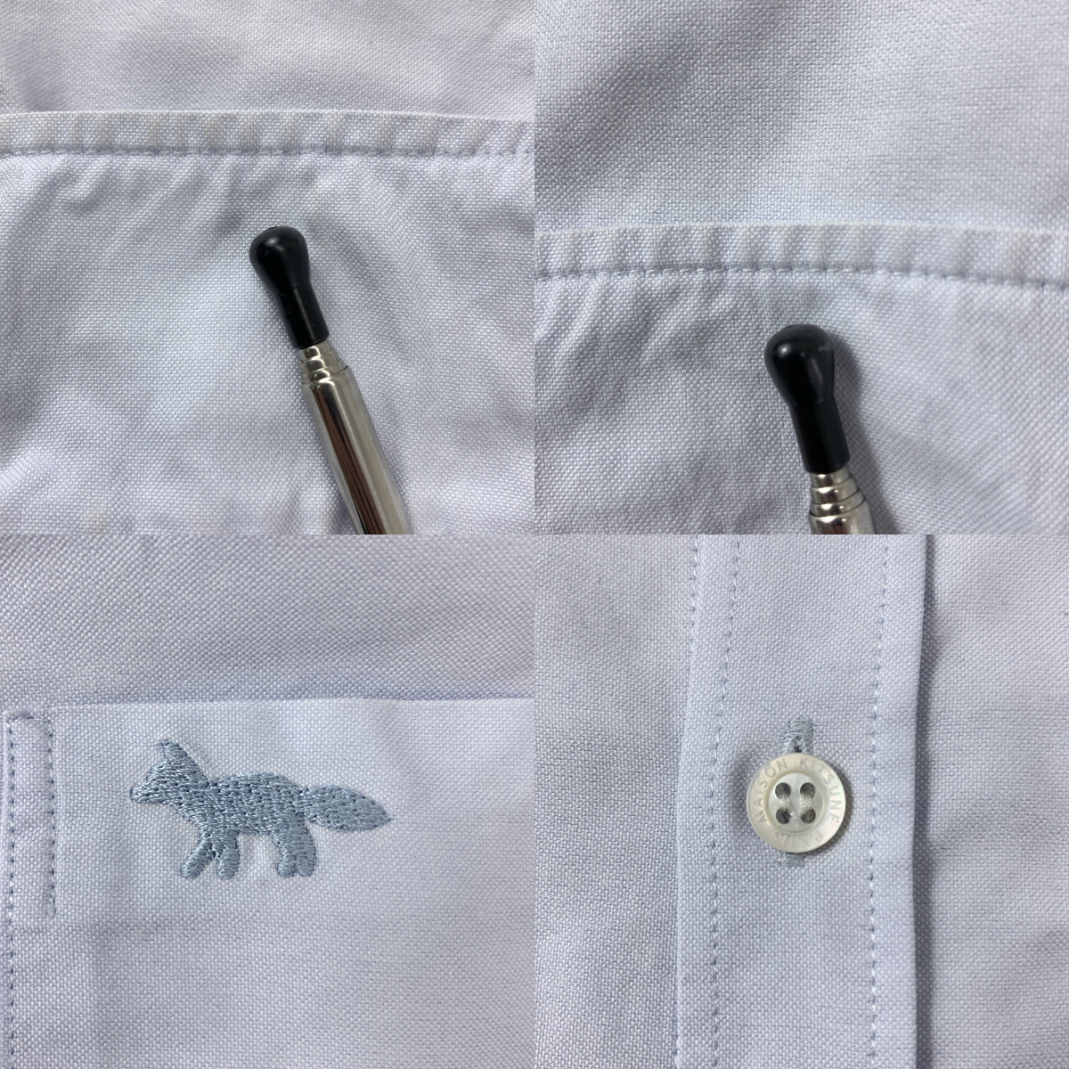 MAISON KITSUNE / メゾンキツネ ワンポイント ロゴ ボタンダウンシャツ