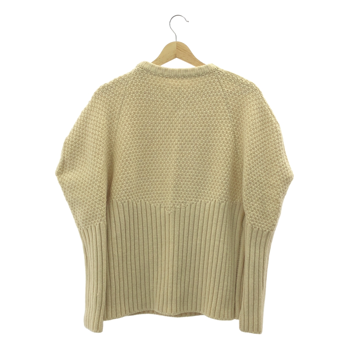 その他 ウール スリットリブスリーブ ケーブルニット セーター