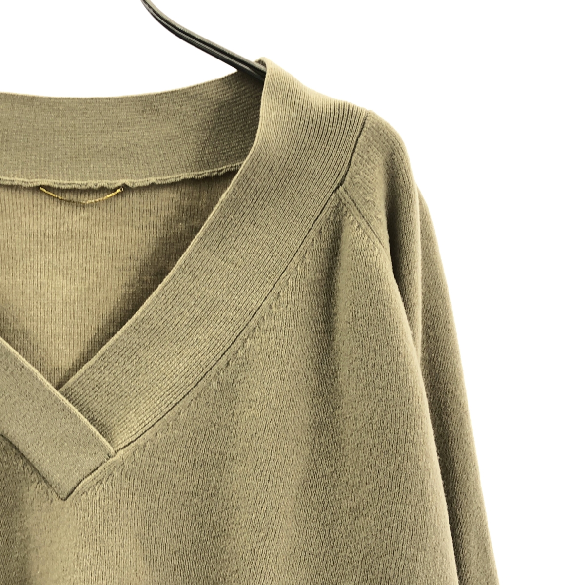 Deuxieme Classe / ドゥーズィエムクラス ウール カシミヤ Vネックミドルゲージ ニット