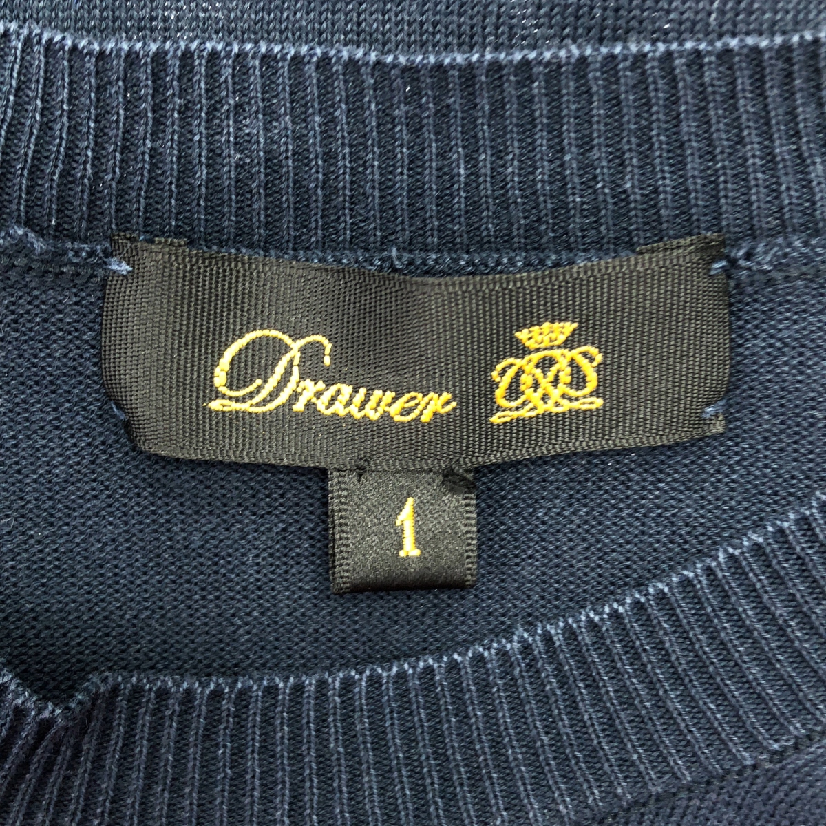 Drawer / ドゥロワー コットン ハイゲージ ハーフスリーブ ニット