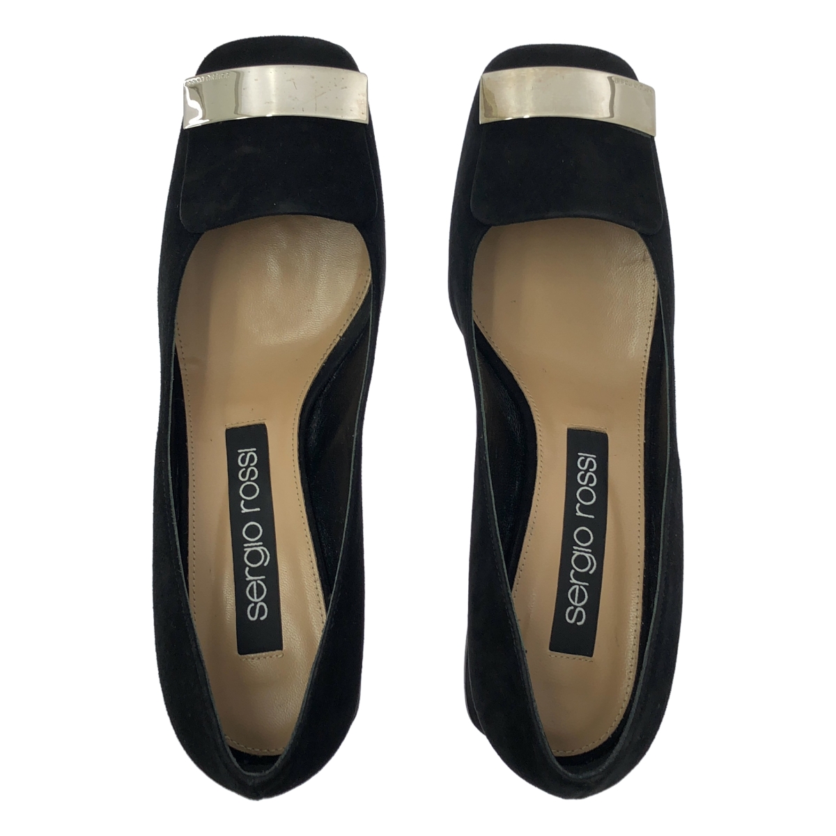 sergio rossi / セルジオロッシ SR1 ローヒール スエードパンプス