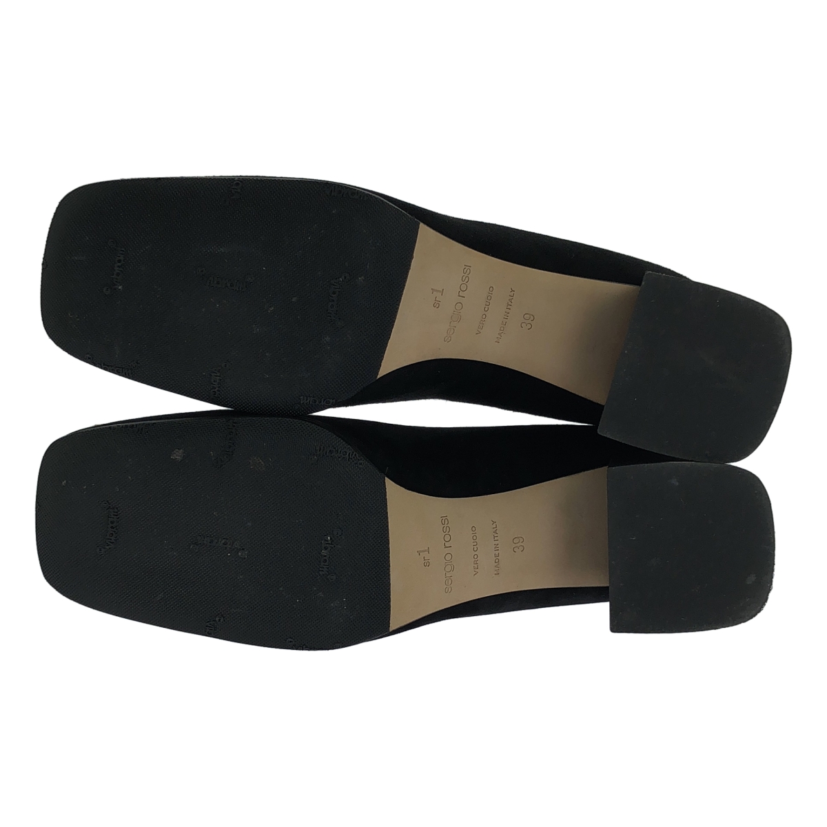 sergio rossi / セルジオロッシ SR1 ローヒール スエードパンプス