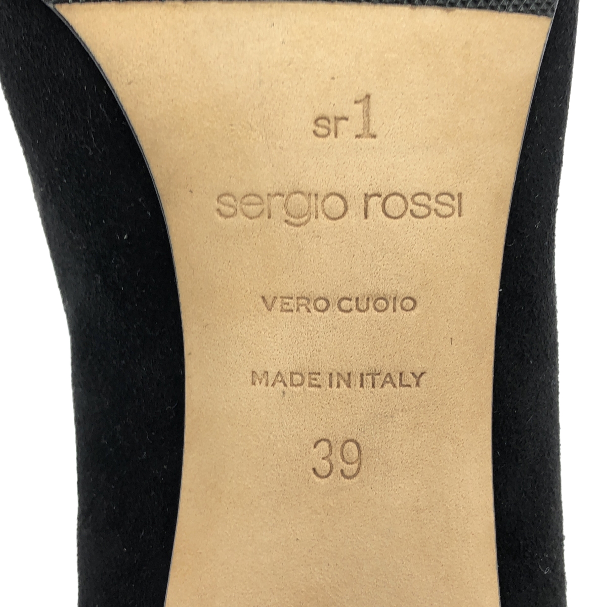 sergio rossi / セルジオロッシ SR1 ローヒール スエードパンプス