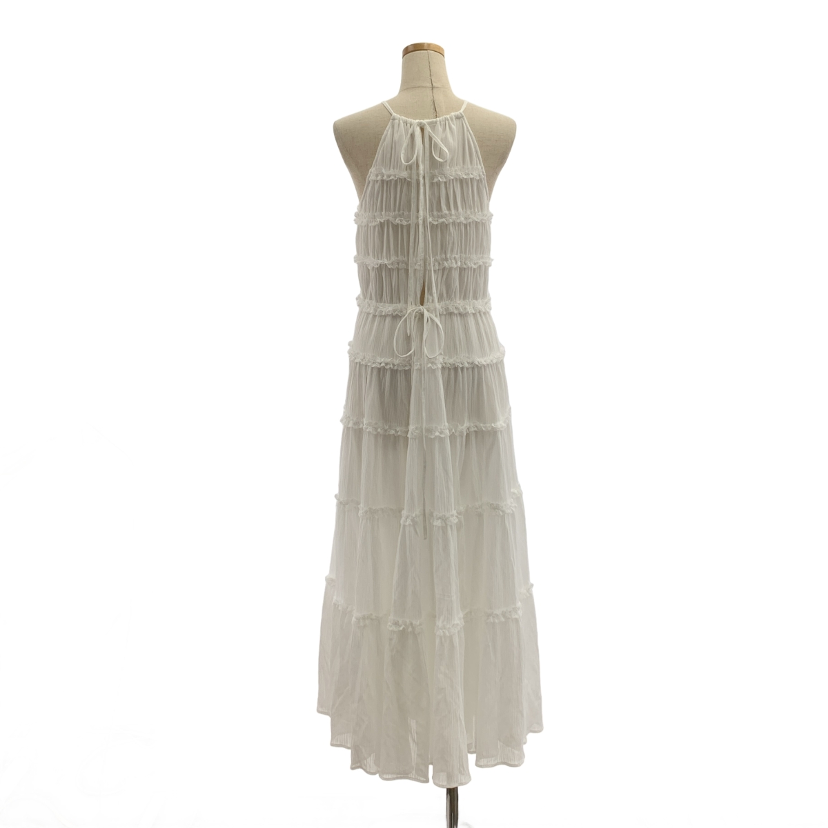 その他 2way lace stripe long dress レース ストライプ ロングドレス ワンピース