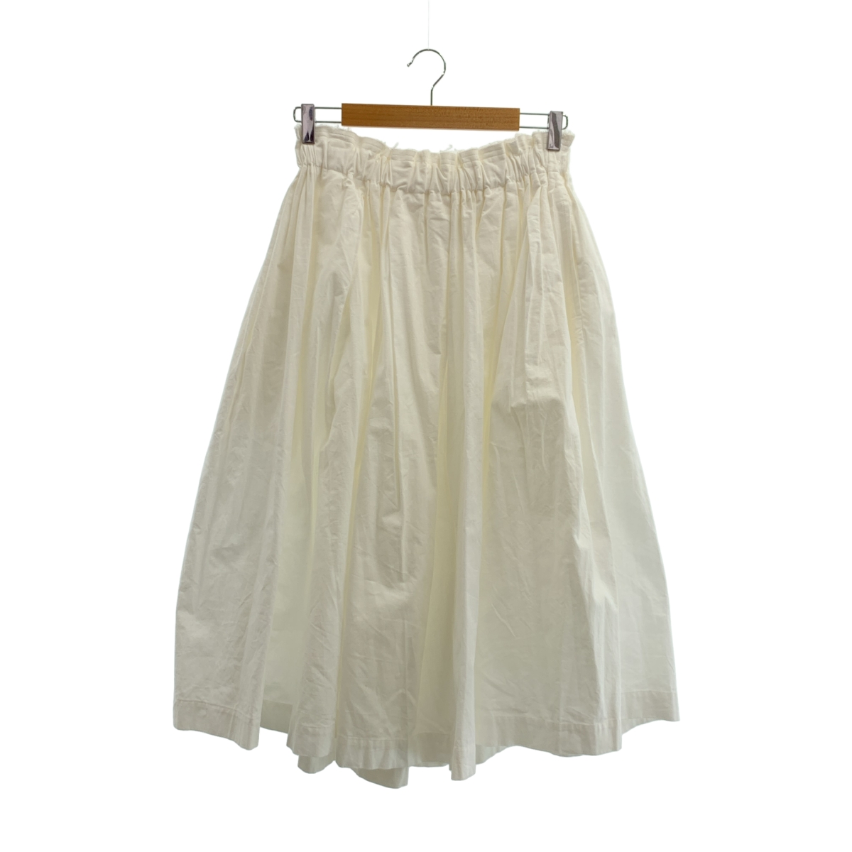 COMME des GARCONS / コムデギャルソン コットン 断ち切り ドローストリング ギャザー ボリューム スカート
