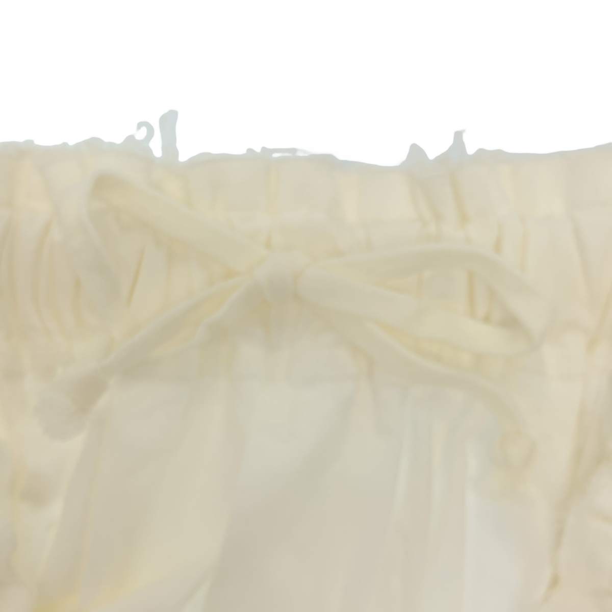 COMME des GARCONS / コムデギャルソン コットン 断ち切り ドローストリング ギャザー ボリューム スカート