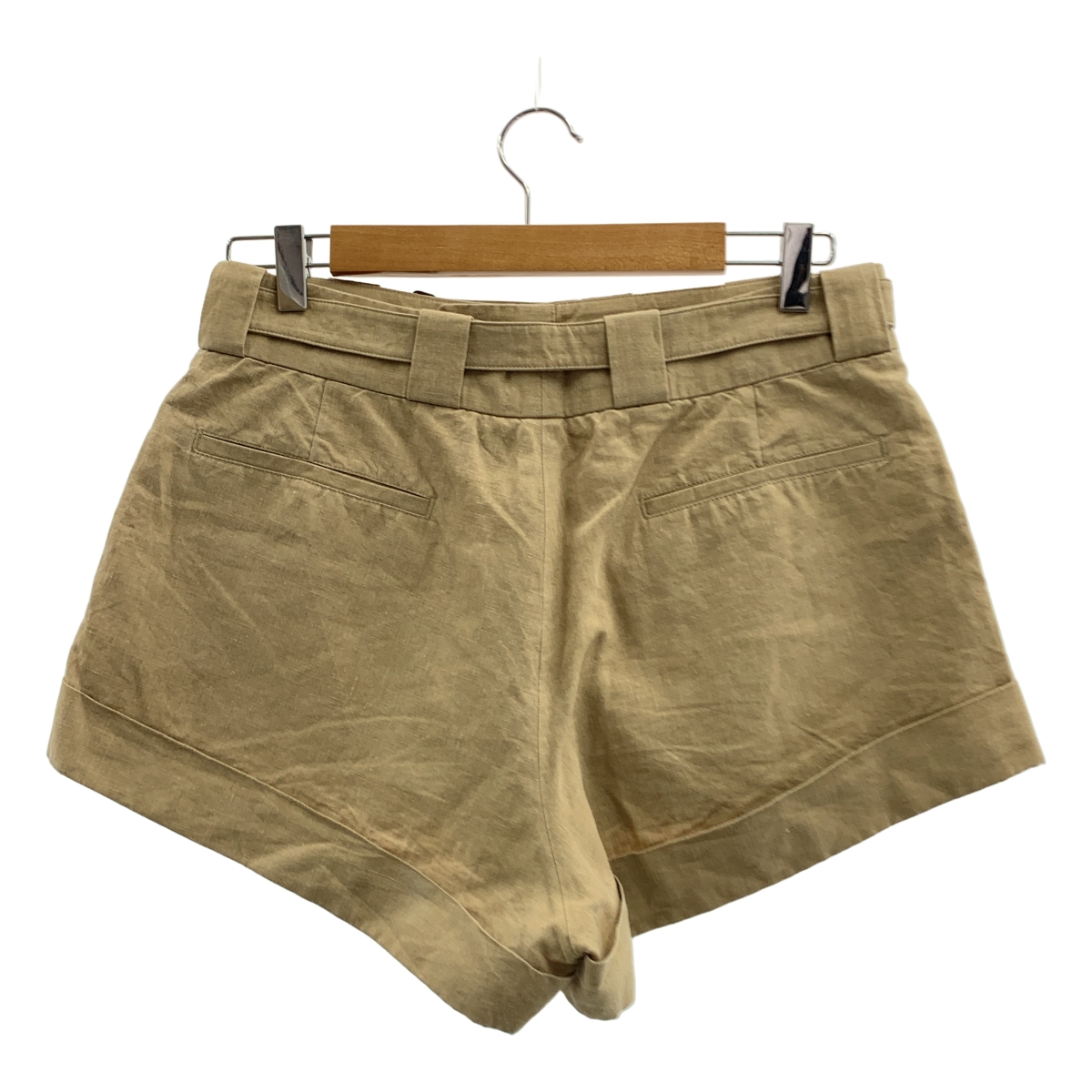 PRADA / プラダ リネン ベルテッド ショートパンツ
