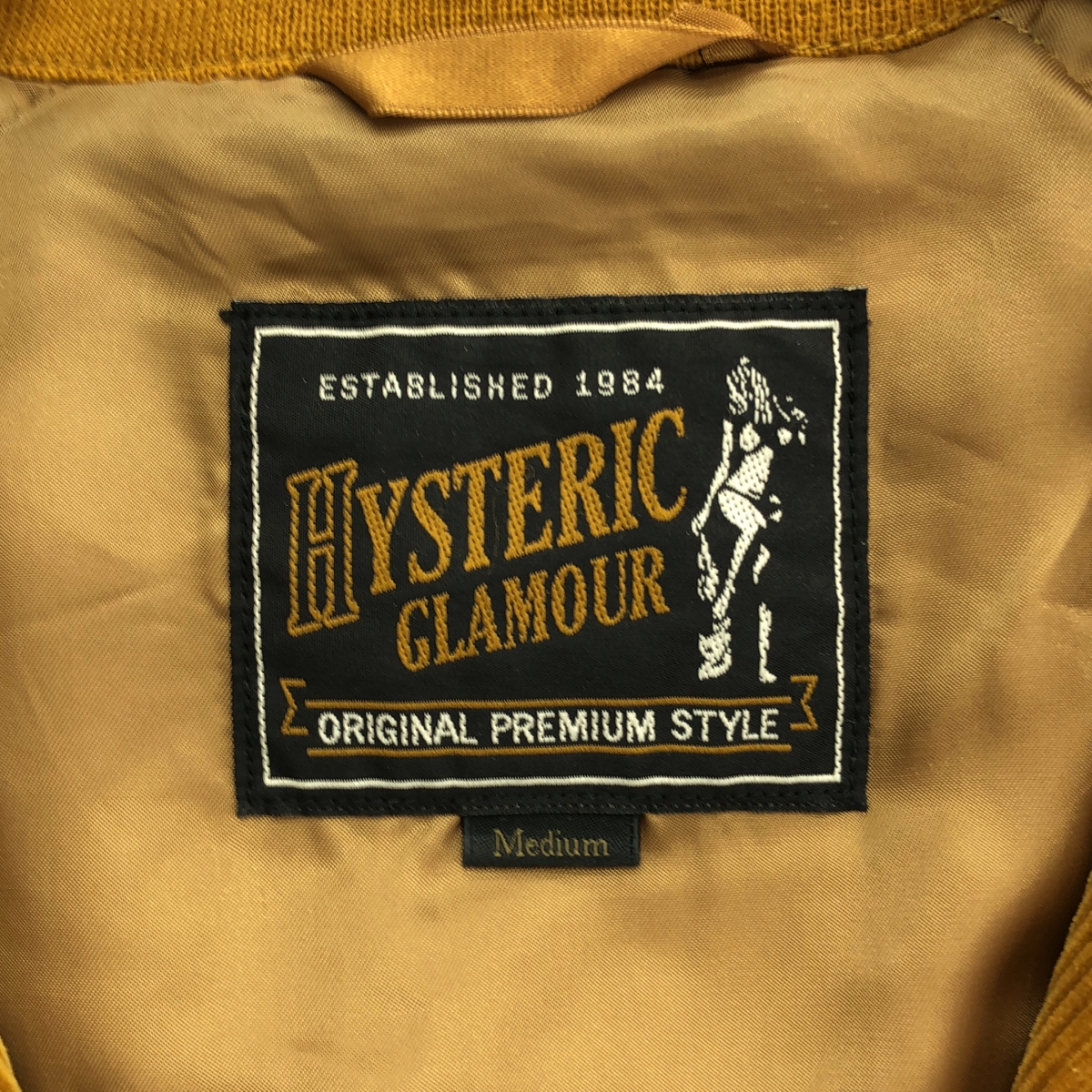 HYSTERIC GLAMOUR / ヒステリックグラマー スタンドカラーラグランJK コーデュロイ ジップ ブルゾン