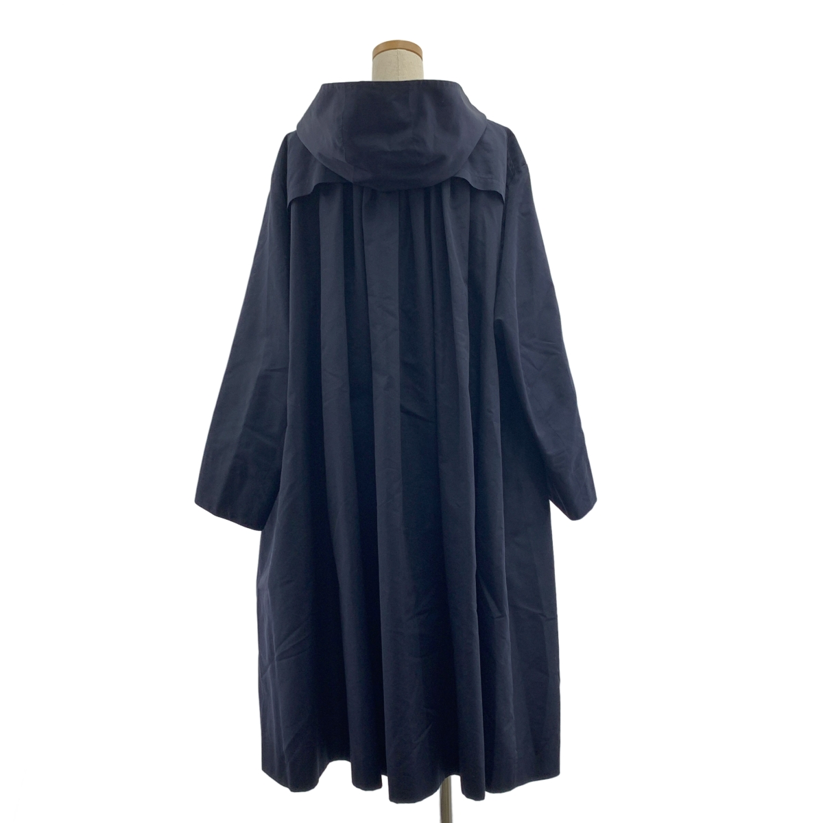 BLAMINK / ブラミンク R C/S HOOD CT コットン シルク ギャザー フーデッド コート