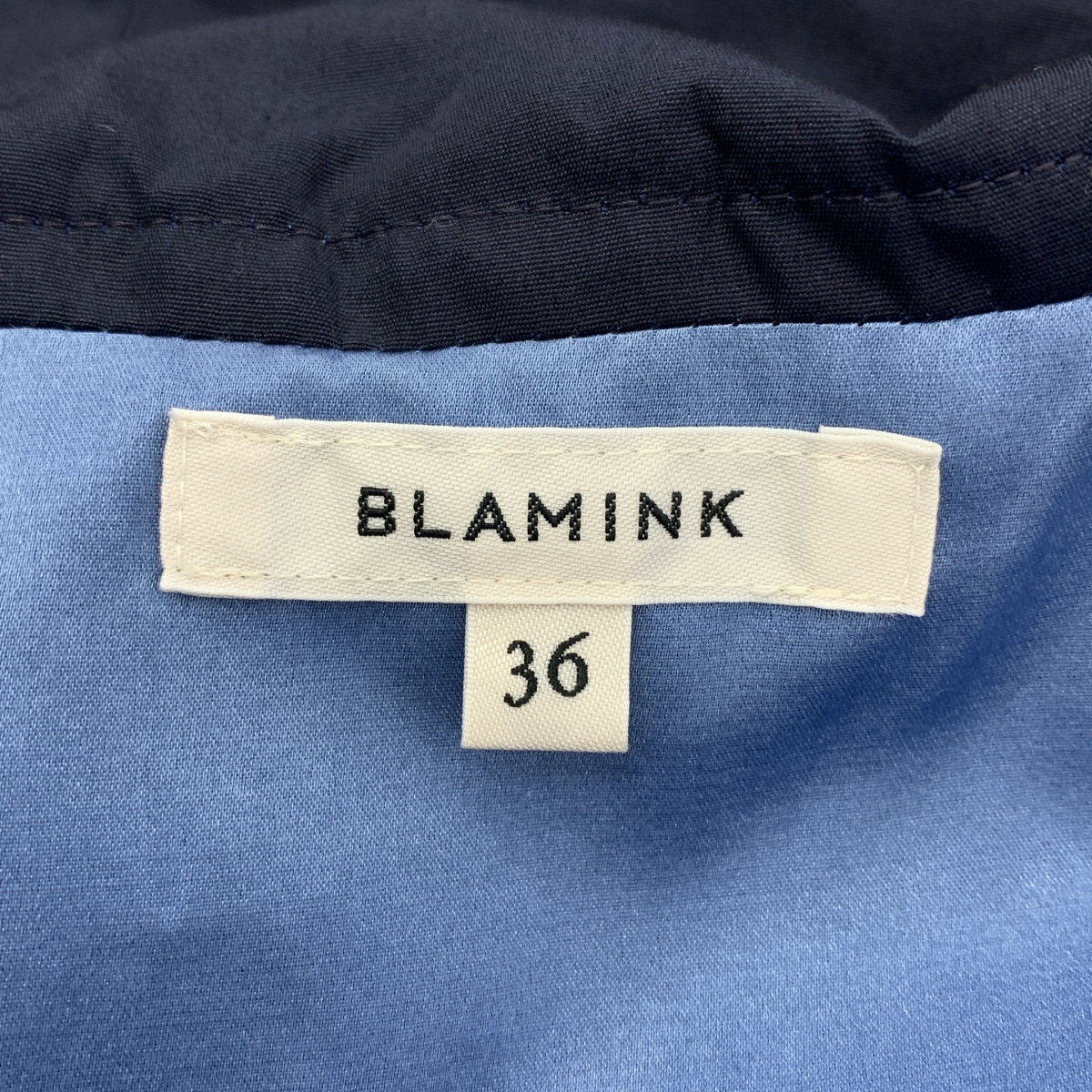 BLAMINK / ブラミンク R C/S HOOD CT コットン シルク ギャザー フーデッド コート