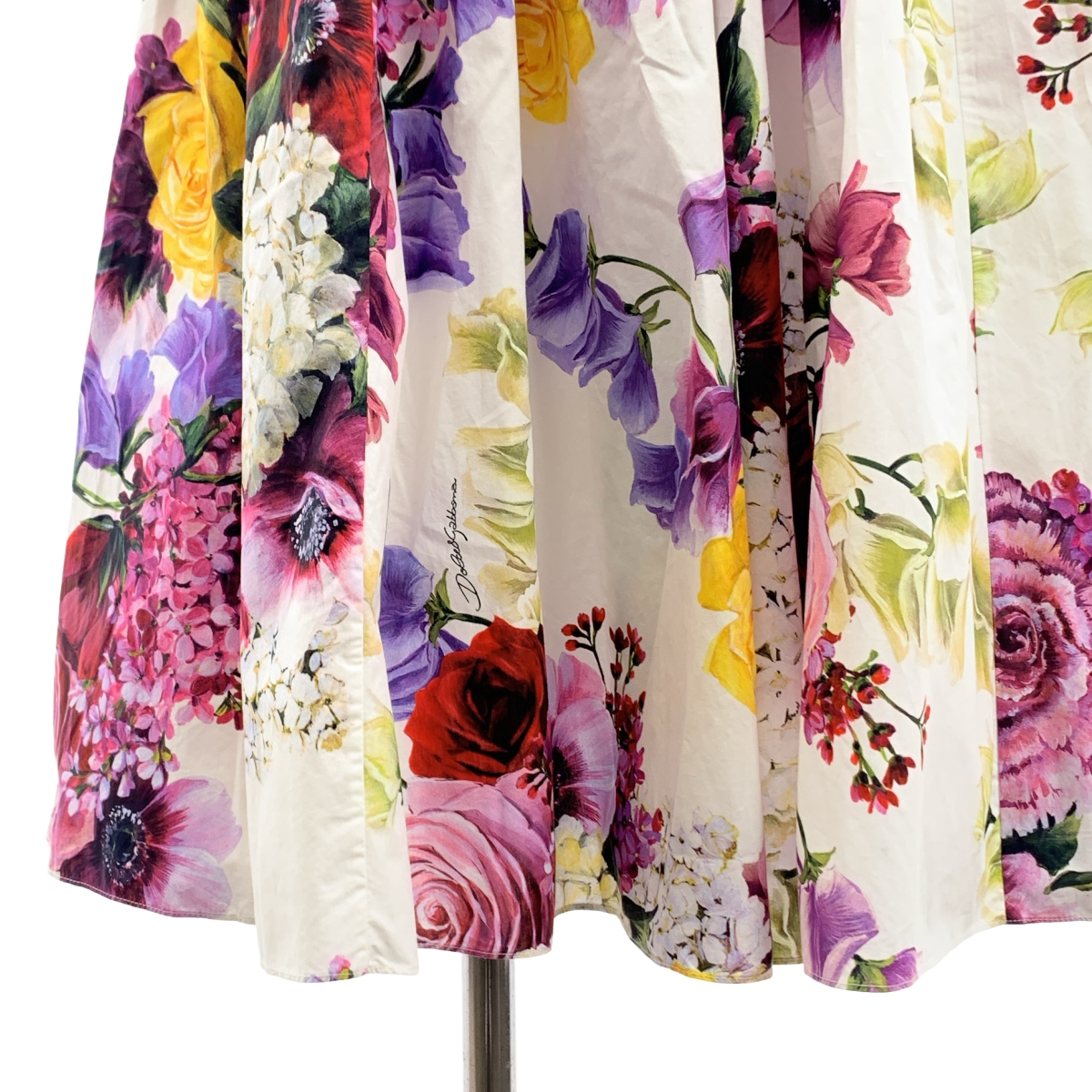 DOLCE＆GABBANA / ドルチェ＆ガッバーナドルガバ フローラル プリント ノースリーブ ドレス ワンピース