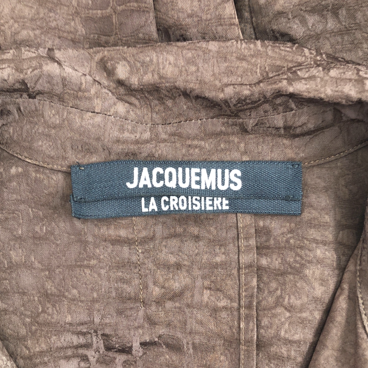 JACQUEMUS / ジャックムス Notte ロゴチャーム ジャガード ビスコース シャツ