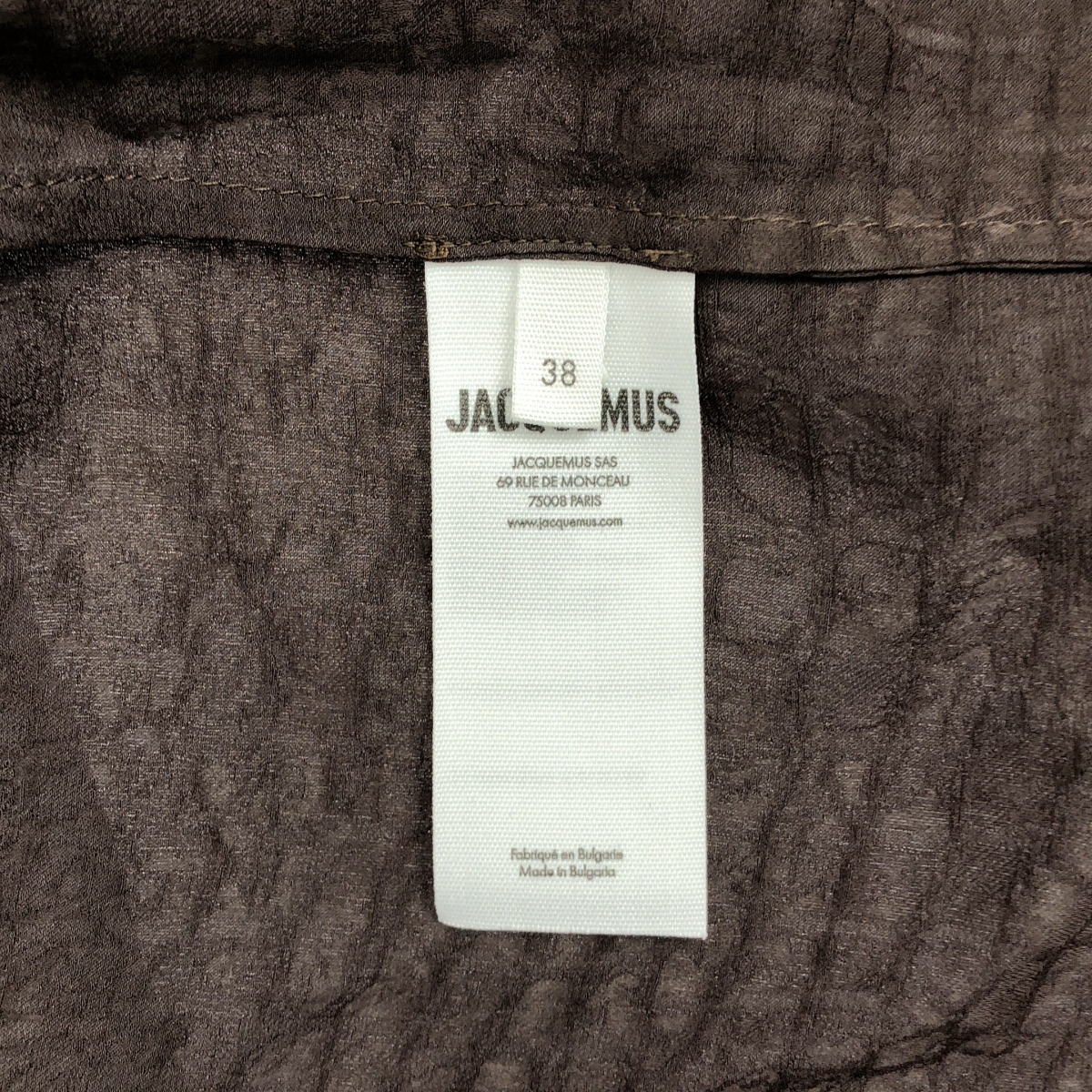 JACQUEMUS / ジャックムス Notte ロゴチャーム ジャガード ビスコース シャツ