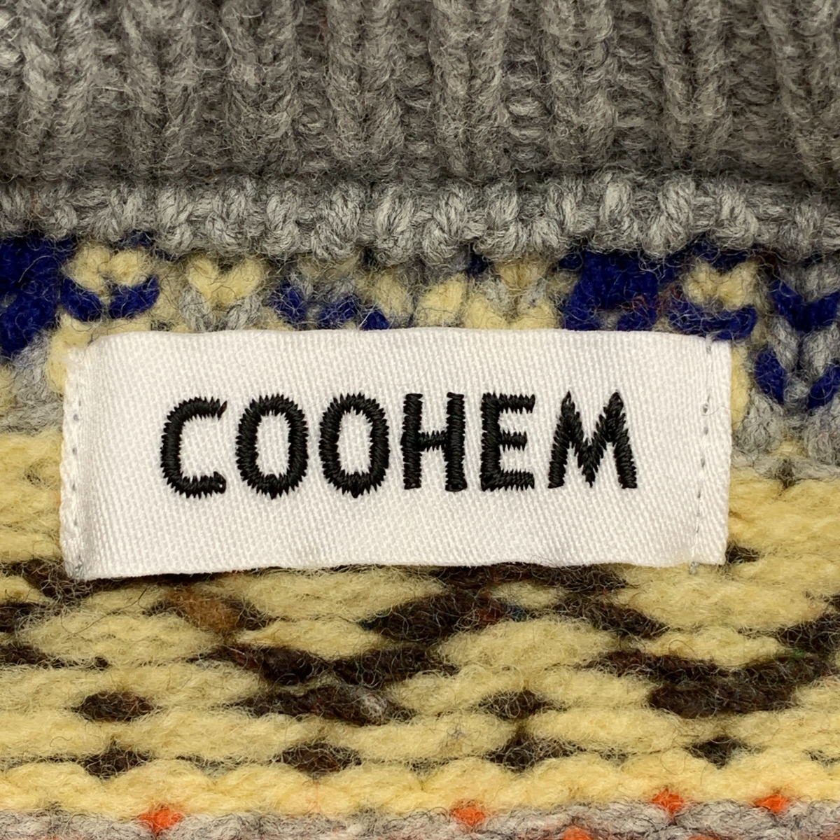 Coohem / コーヘン FAIR ISLE KNIT PO / 総柄 フェアアイル ニット セーター