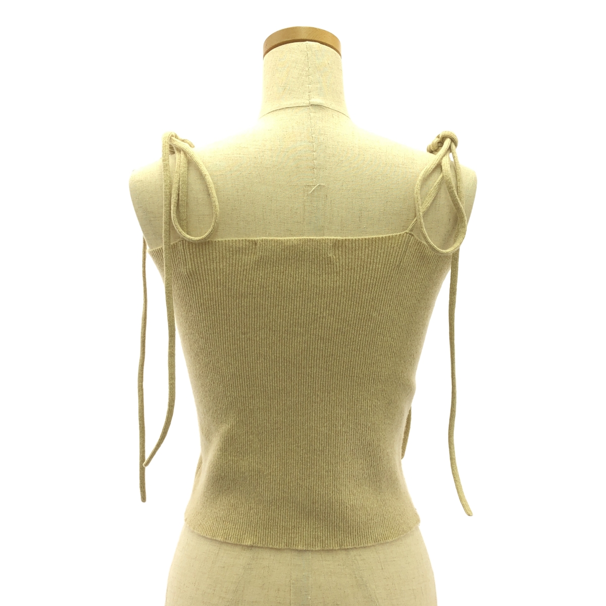 extreme cashmere / エクストリームカシミヤ リブニット キャミソール ベアトップ