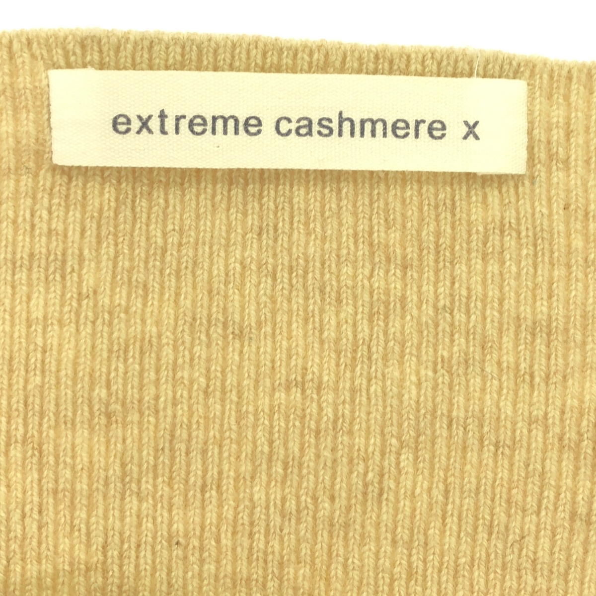 extreme cashmere / エクストリームカシミヤ リブニット キャミソール ベアトップ