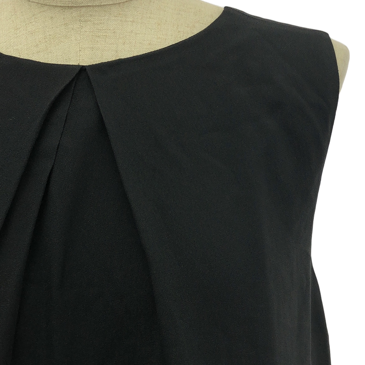 JIL SANDER / ジルサンダー ノースリーブ アセテートレーヨン ドレープワンピース