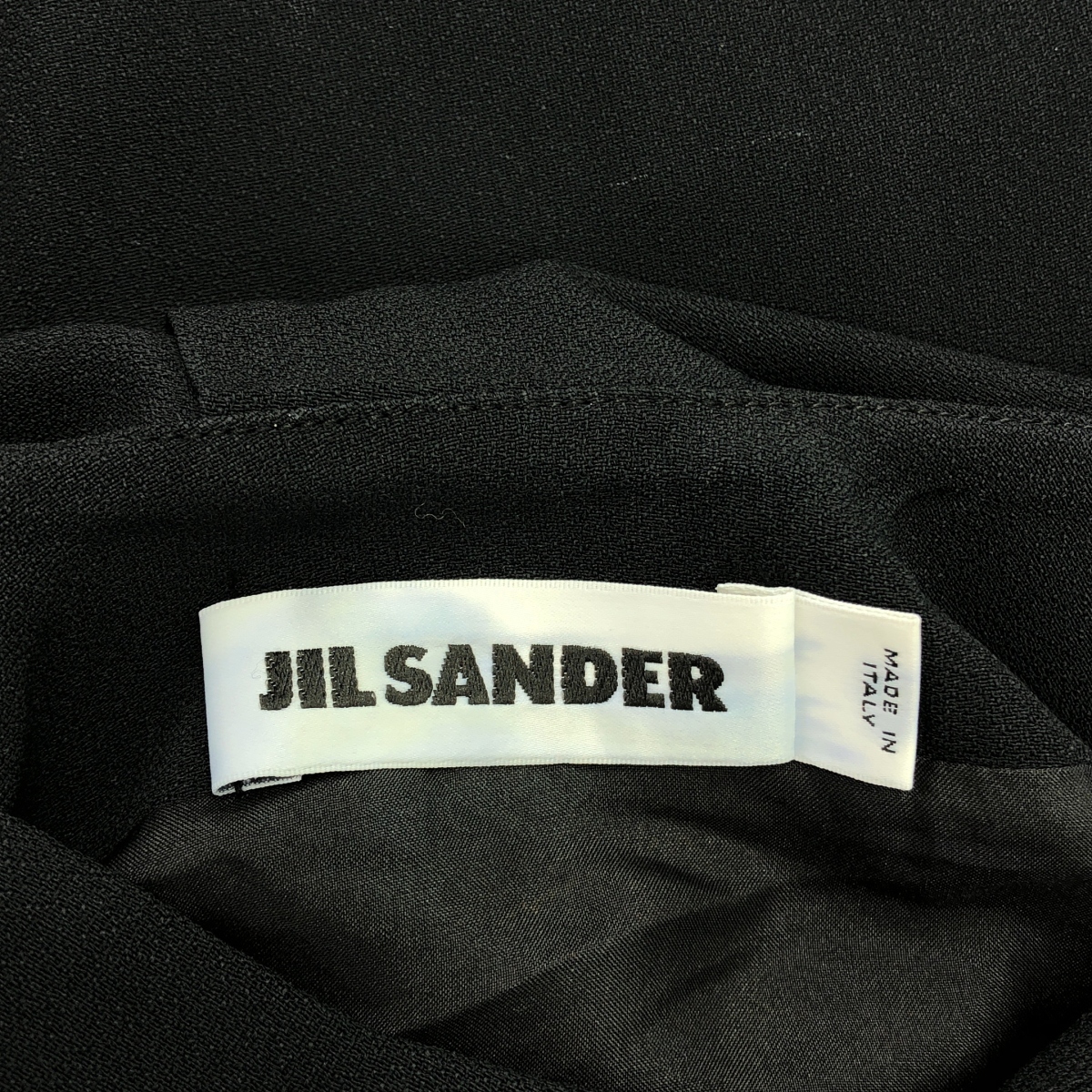 JIL SANDER / ジルサンダー ノースリーブ アセテートレーヨン ドレープワンピース