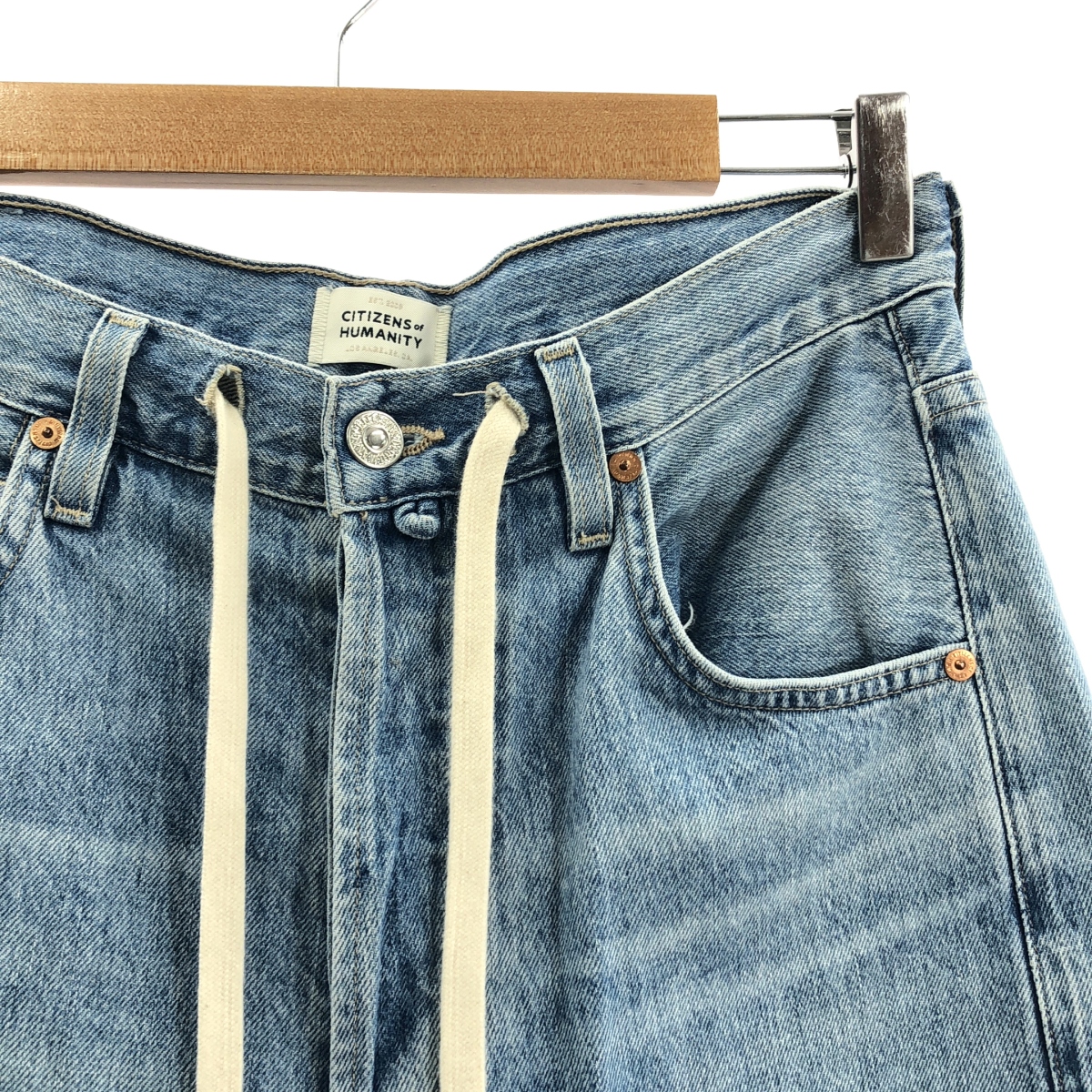 その他 BRYNN DRAWSTRINGS / ロールアップ ワイド デニムパンツ