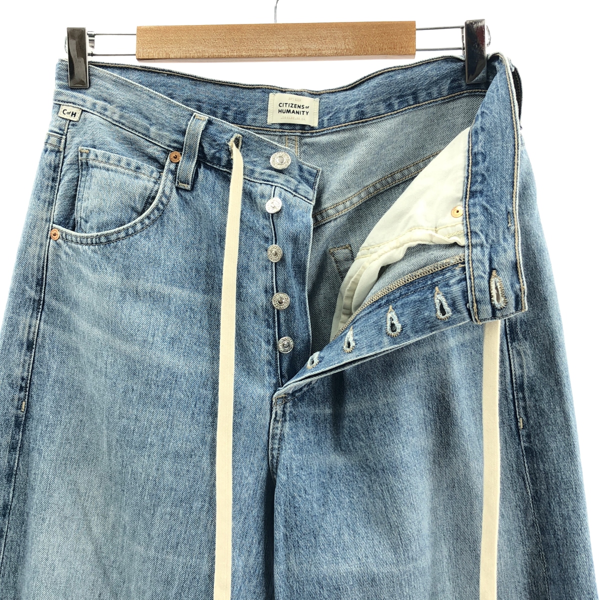 その他 BRYNN DRAWSTRINGS / ロールアップ ワイド デニムパンツ