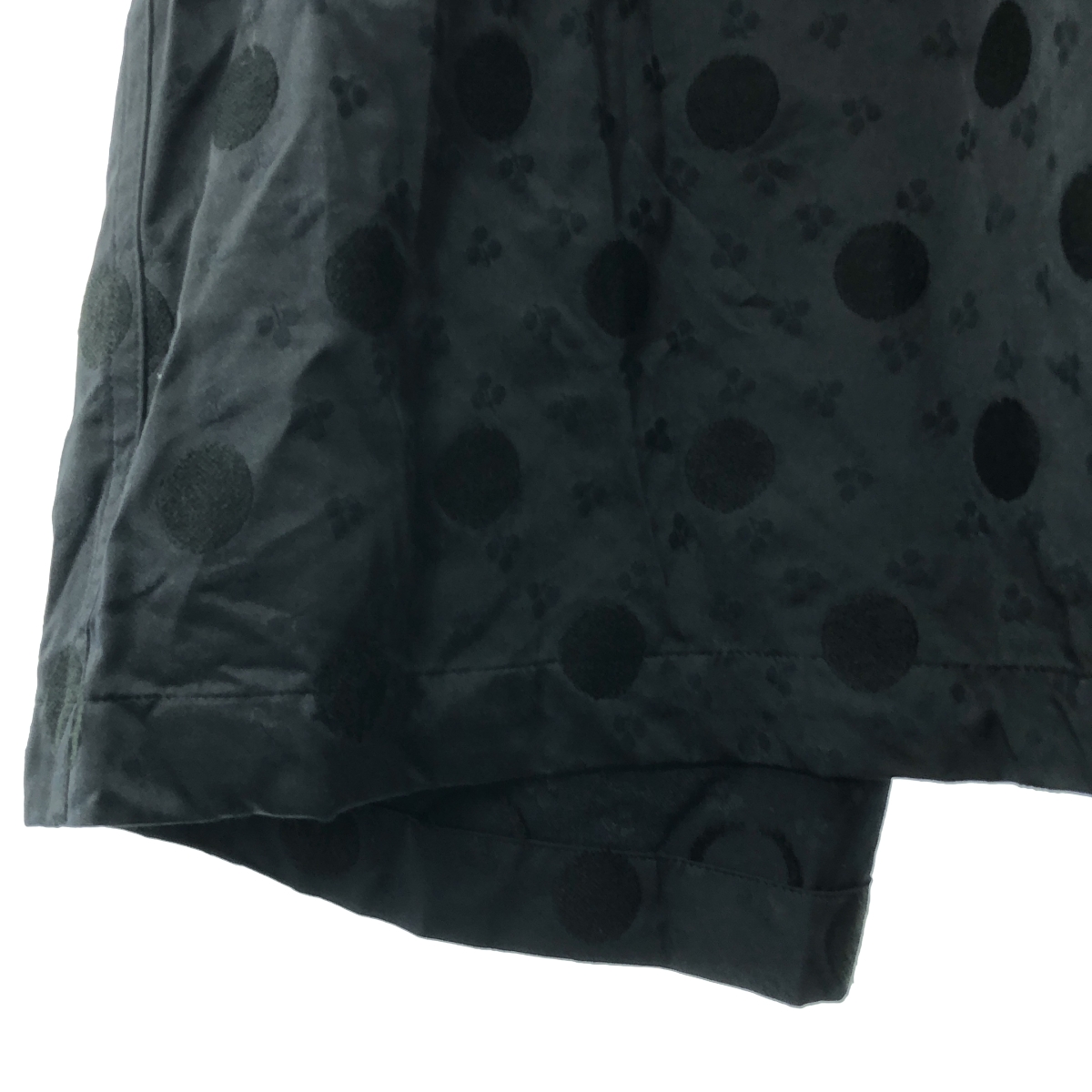 tricot COMME des GARCONS / トリココムデギャルソン ポリエステル レーヨン ドット スタンドカラー ワンピース