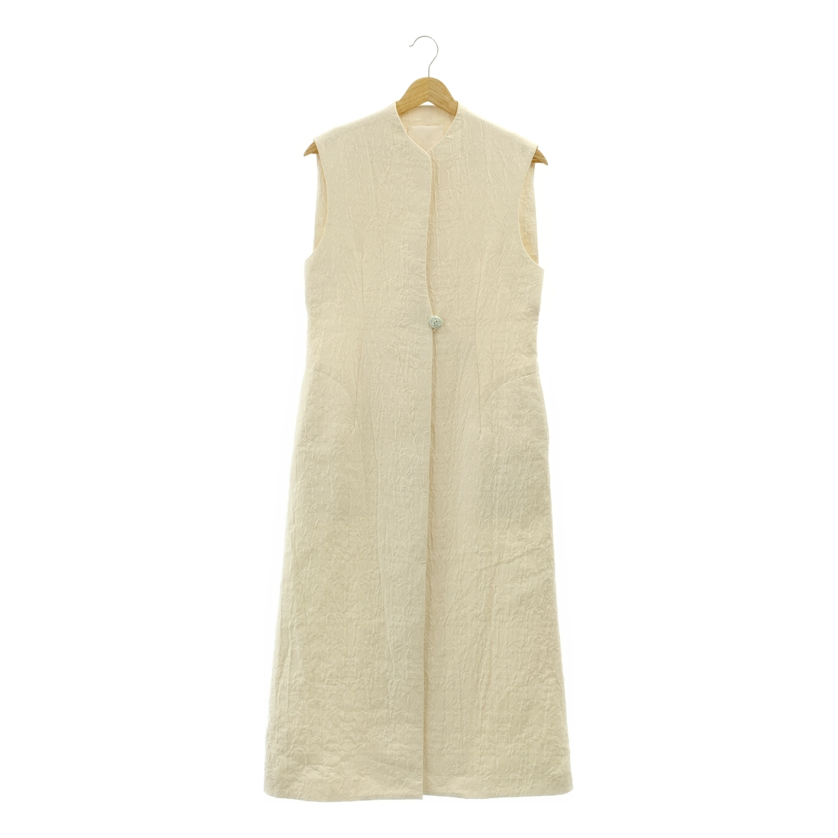 Mame Kurogouchi / マメクロゴウチ Dyeing Sleeveless Jacket / スリーブレス ノーカラー ロングジャケット