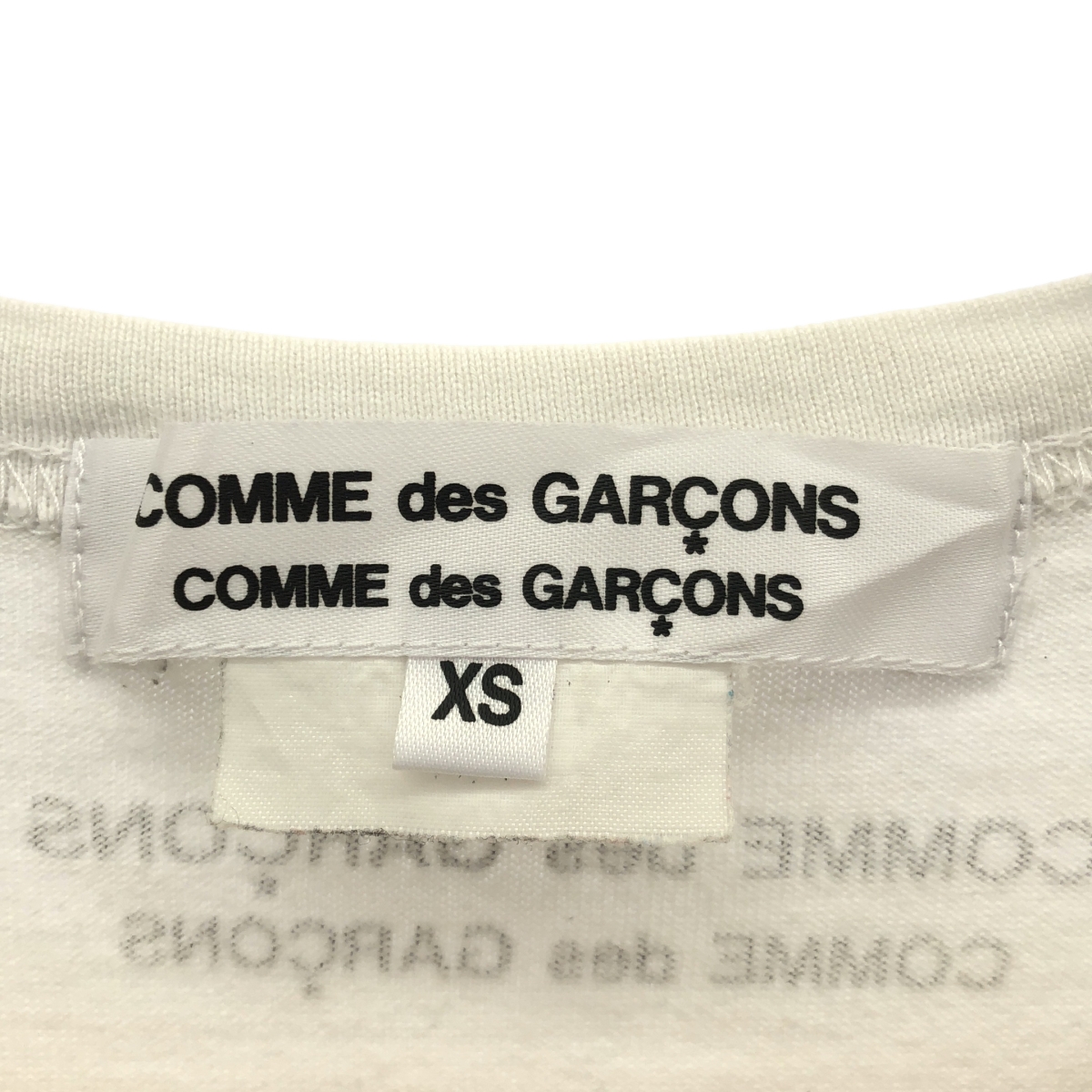COMME des GARCONS COMME des GARCONS / コムコム 両面プリント クルーネック Tシャツ カットソー