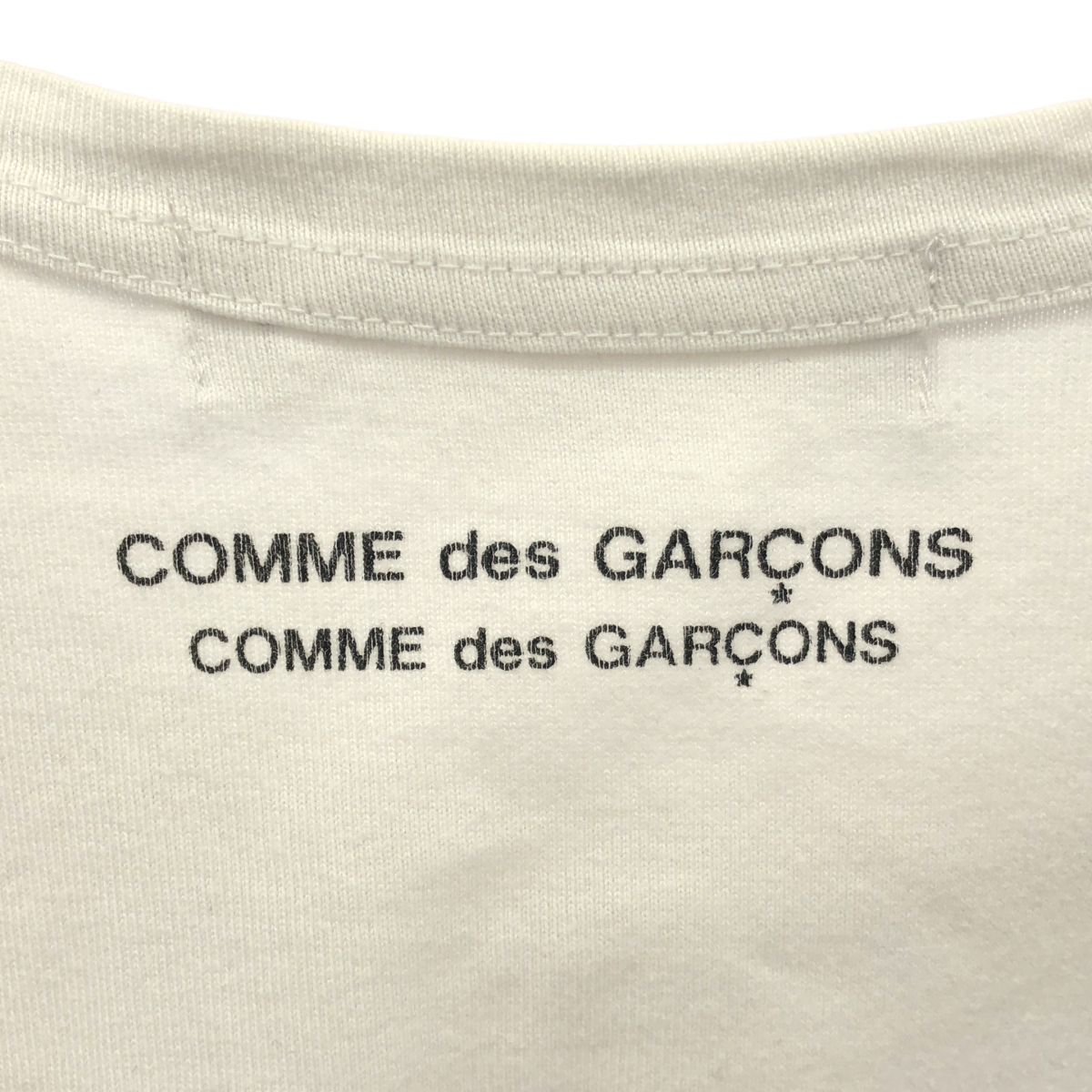 COMME des GARCONS COMME des GARCONS / コムコム 両面プリント クルーネック Tシャツ カットソー