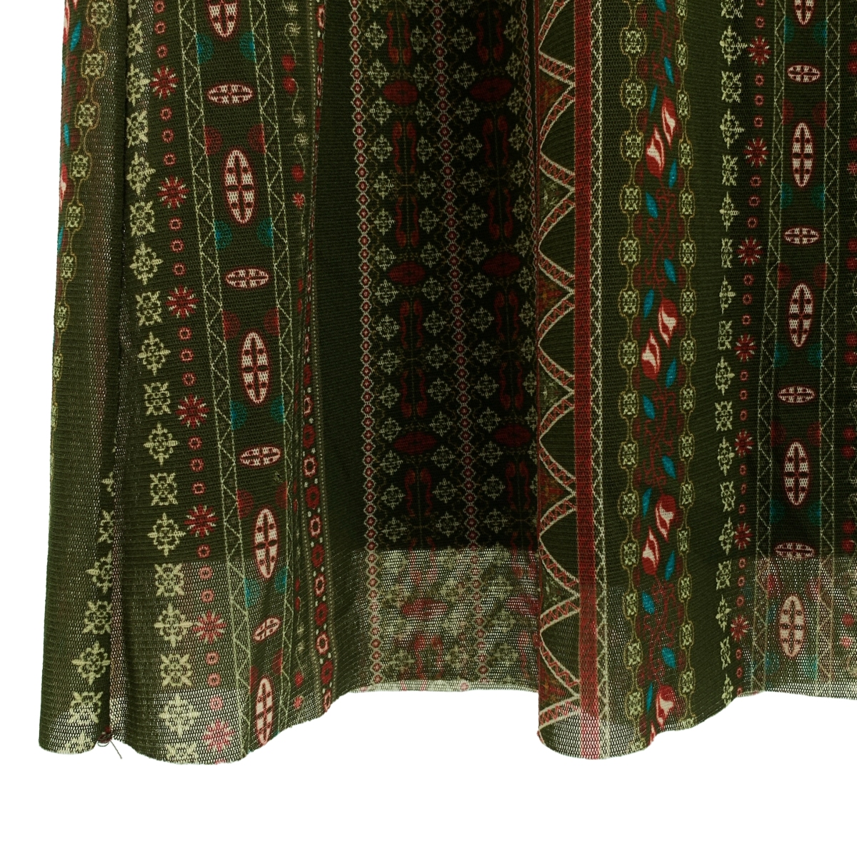 VIVIENNE TAM / ヴィヴィアンタム 総柄 キーネック ドレス ワンピース / 裏地付き