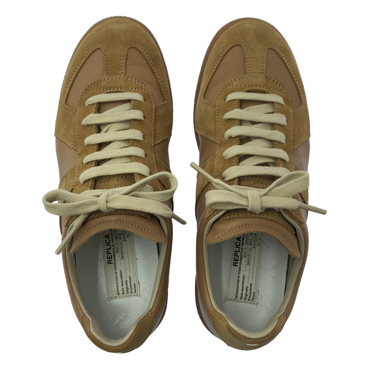 Maison Margiela / メゾンマルジェラ レザー スエード 切替 ジャーマントレーナー スニーカー