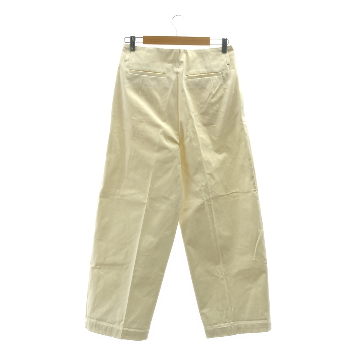 その他 コットン タック チノ ワイドパンツ