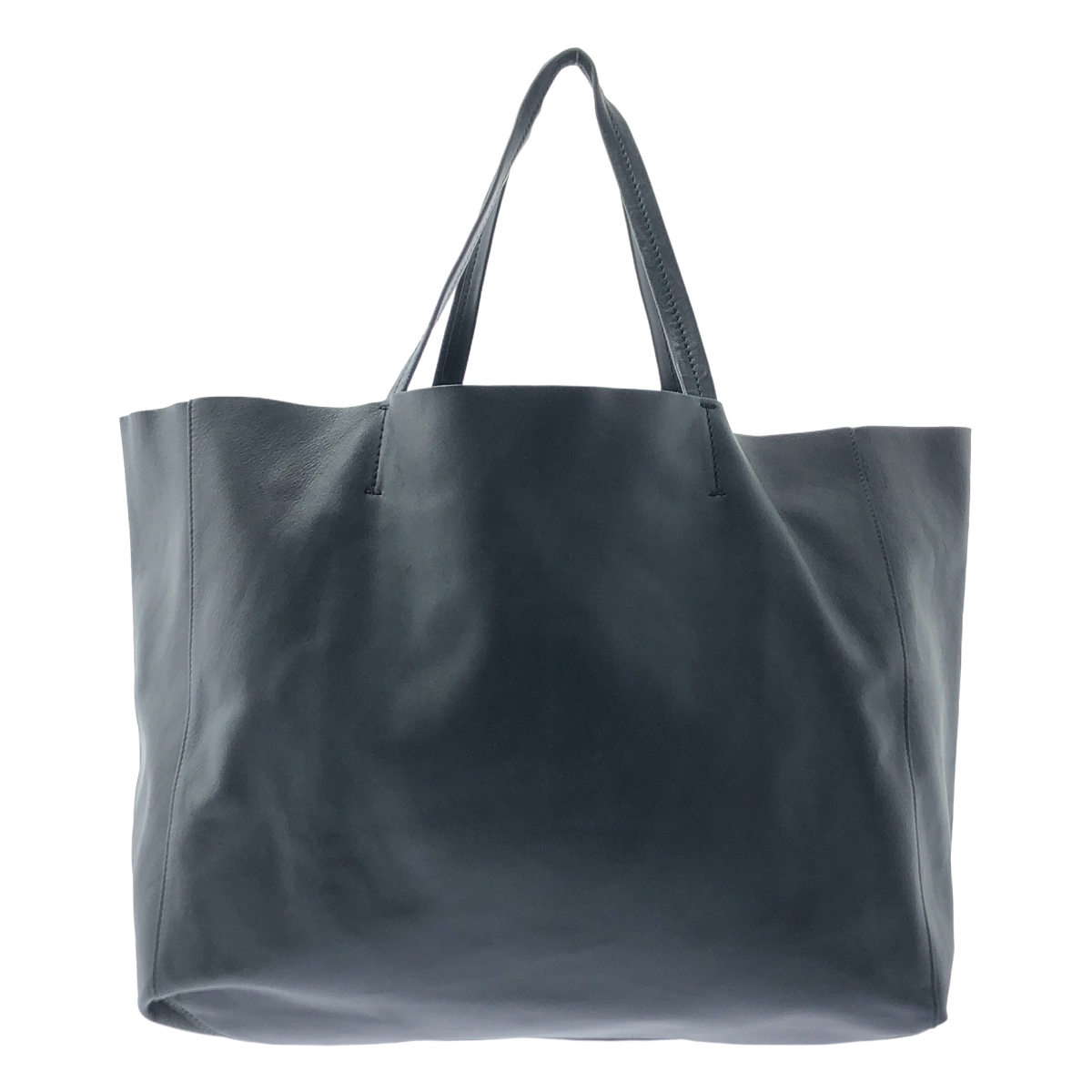 CELINE / セリーヌ フィービ期 ホリゾンタルカバ ロゴ レザー トートバッグ