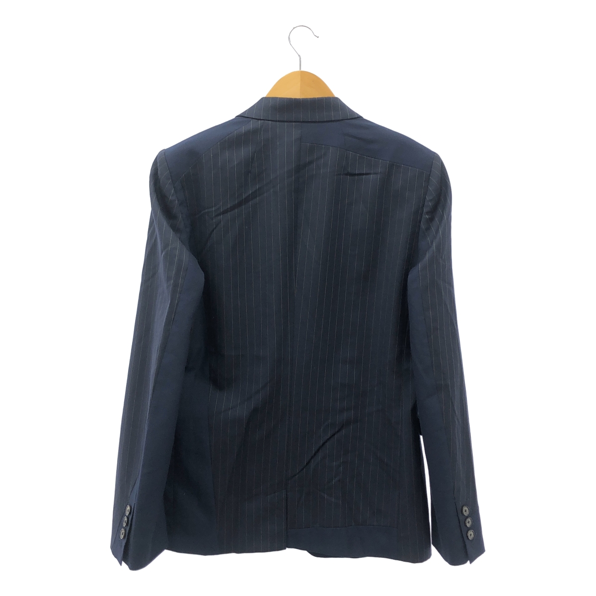 MIHARA YASUHIRO / ミハラヤスヒロ セットアップ ウール ストライプ パネル切替 2B テーラードジャケット スラックス