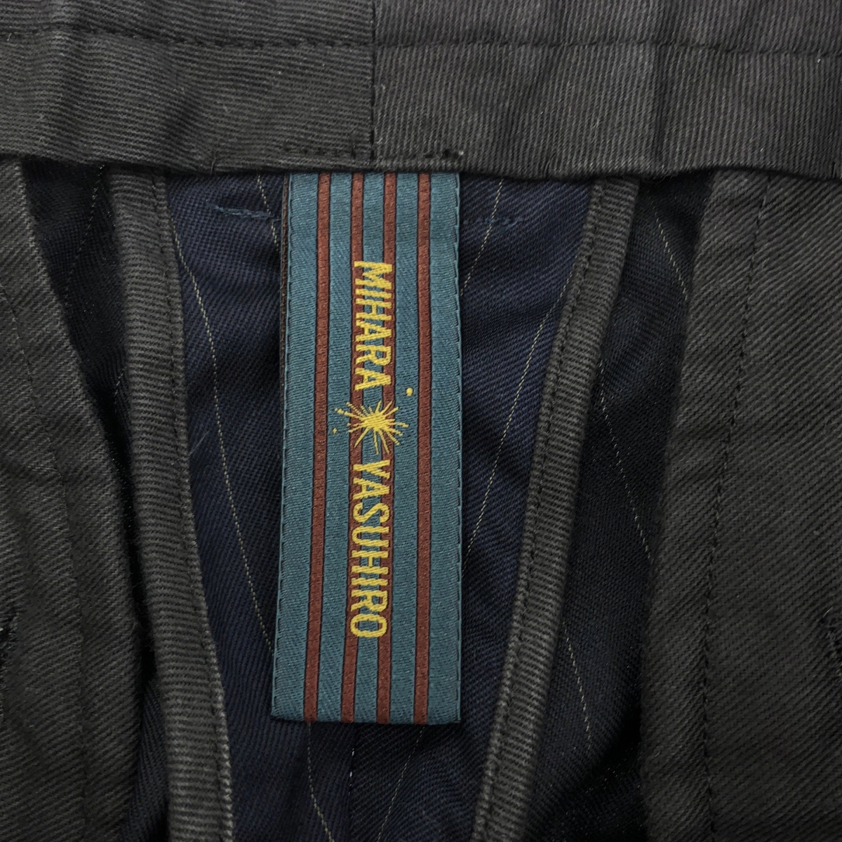 MIHARA YASUHIRO / ミハラヤスヒロ セットアップ ウール ストライプ パネル切替 2B テーラードジャケット スラックス