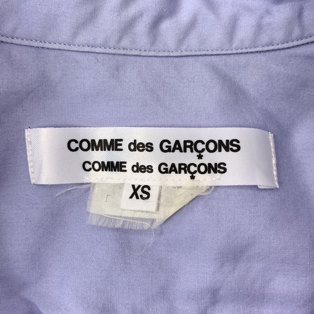 COMME des GARCONS COMME des GARCONS / コムコム コットン ラウンドカラー フリル シャツ