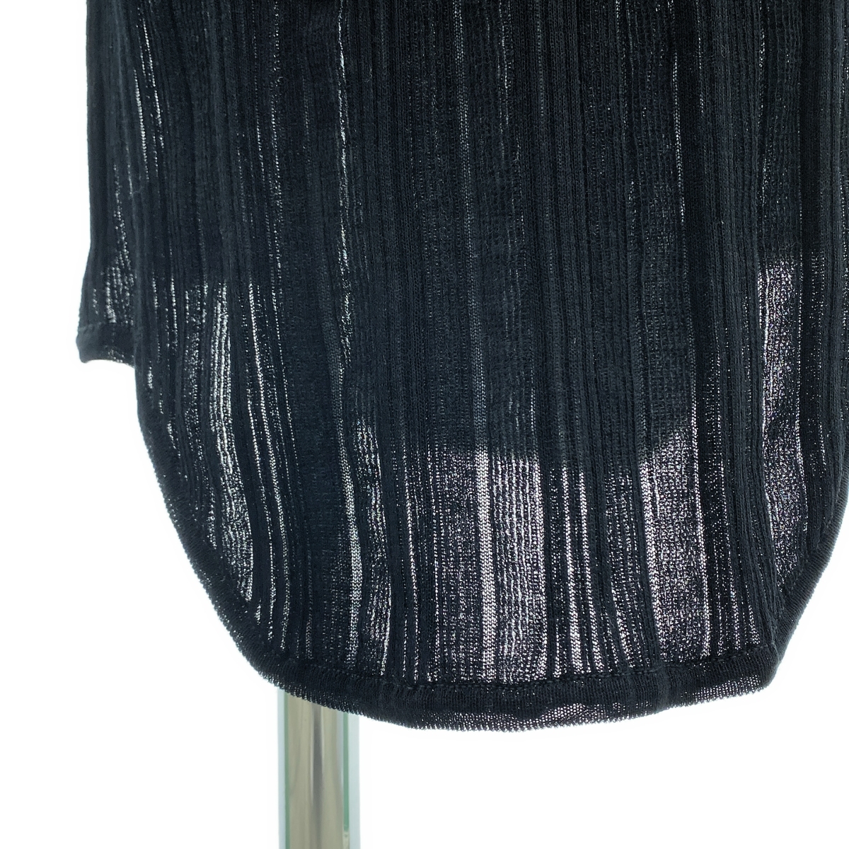 TAN / タン フロントオープン リブニットワンピース