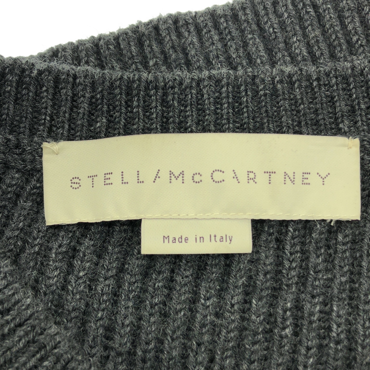 STELLA McCARTNEY / ステラマッカートニー アシンメトリー リブ ニット
