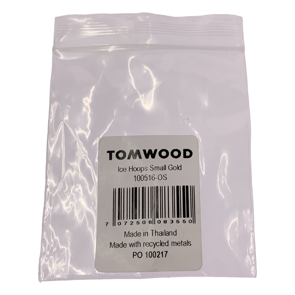 その他 Ice Hoops Small Gold フープピアス