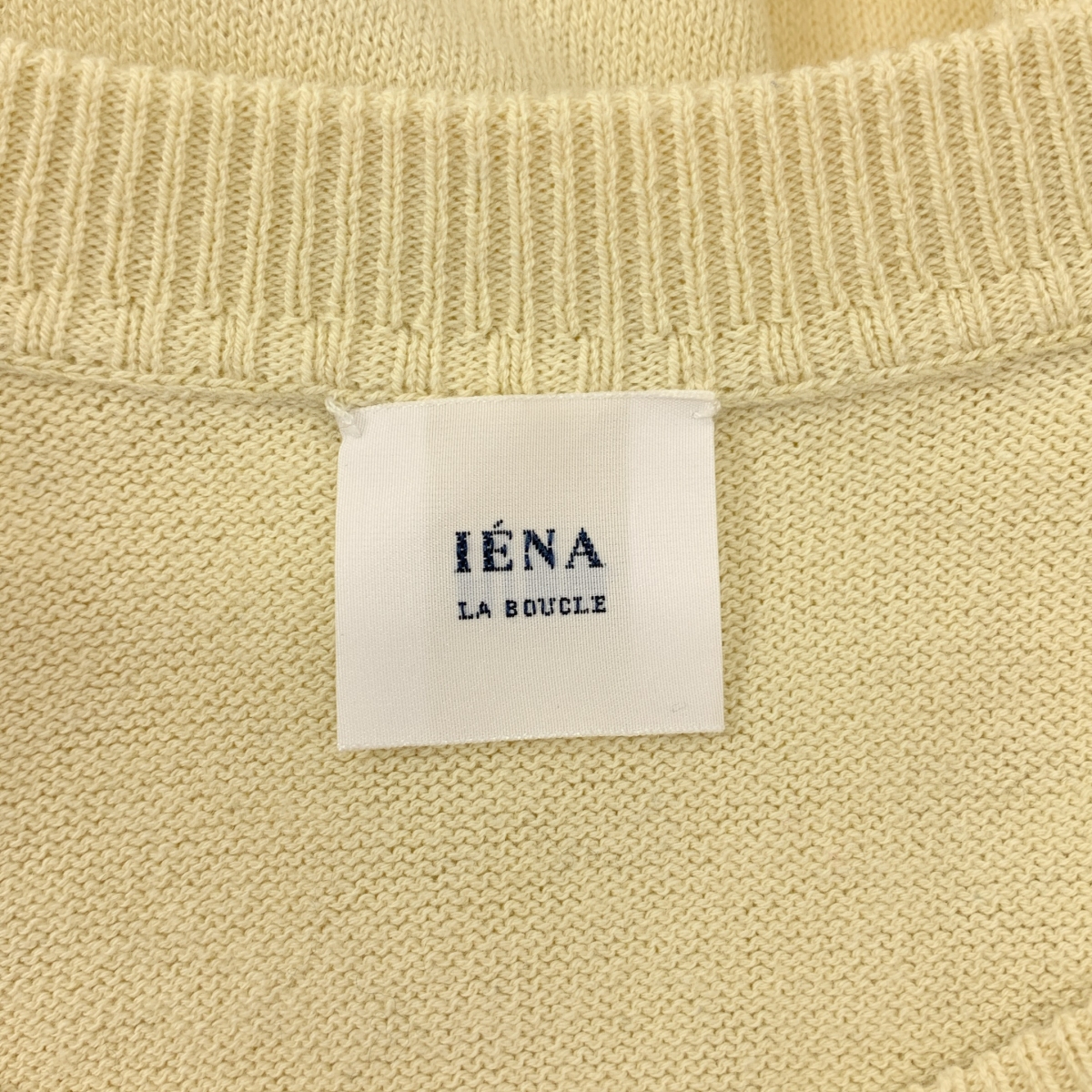 IENA LA BOUCLE / イエナラブークル コットン ウール プルオーバー ニット