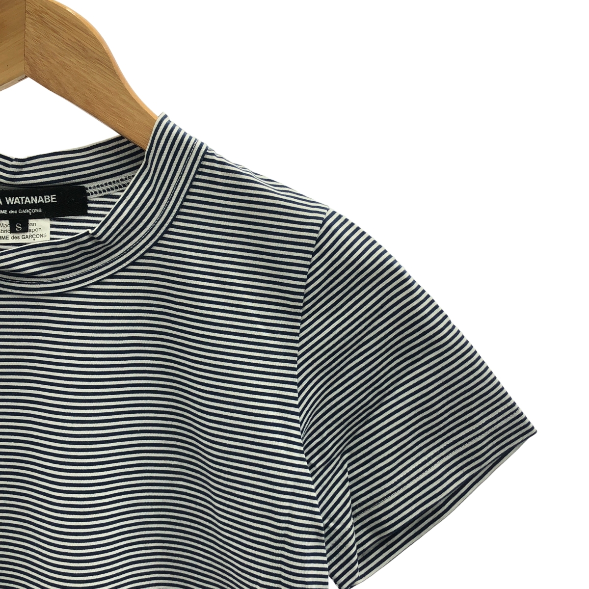 JUNYA WATANABE COMME des GARCONS / ジュンヤワタナベ コットン ハイネック ボーダー カットソー