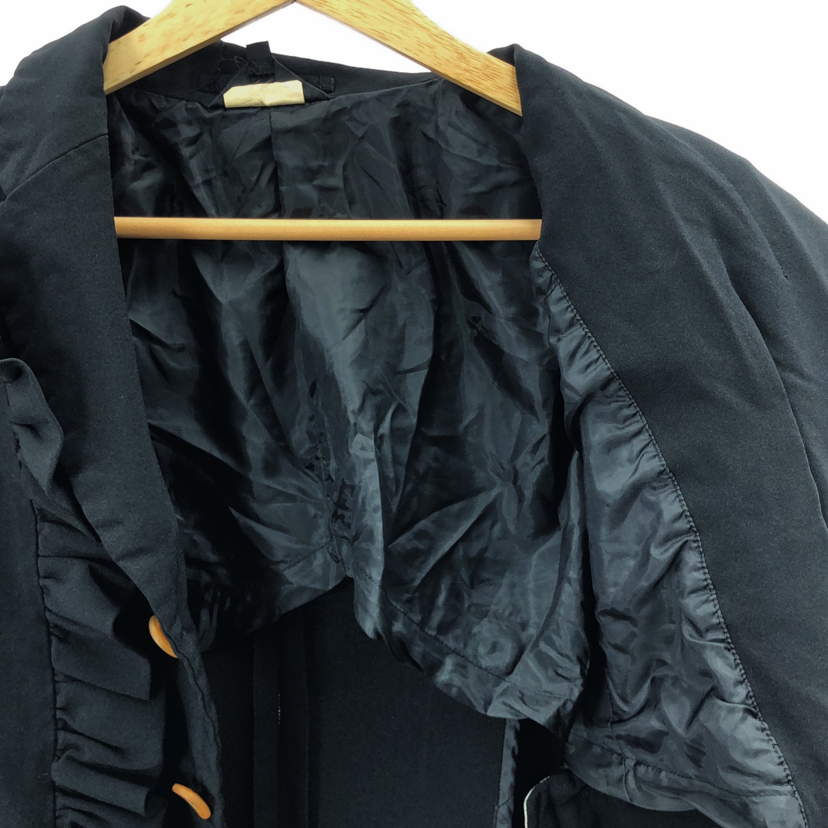 COMME des GARCONS / コムデギャルソン フリル デザイン ポリエステル テーラードジャケット